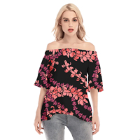 Vêtements pour femmes à manches courtes t-shirt hauts décontracté Tribal conception polynésienne imprimé fleuri chemisier et chemise grande taille Samoa