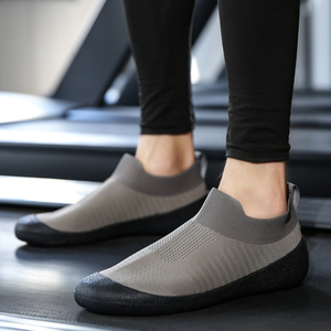 Breathable Sporty Mesh Solid EVA Sock <strong>Trainers</strong> Shoes for Men and <strong>Women</strong> Soft Sole <strong>Black</strong> <strong>Slip</strong> <strong>on</strong> Sneakers CC DD-379 - Product Image 2