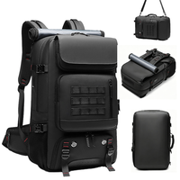 Mochila de Viaje para Exteriores con Compartimento para Zapatos, Carga USB, Correa de Hombro Oculta, Panel Trasero de Malla Transpirable, Gran Capacidad