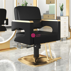Silla de Peluquería de Lujo Yicheng Beauty, Color Negro y Dorado, <span class=keywords><strong>para</strong></span> Salón de Belleza - Product Image 4
