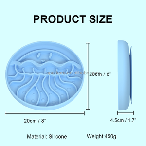 Alimentador de silicona personalizado para <span class=keywords><strong>perros</strong></span> <span class=keywords><strong>y</strong></span> medusas, cuenco de alimentación antiahogo, cuenco para comer lento, comedero lento para <span class=keywords><strong>perros</strong></span> - Product Image 5