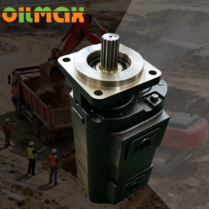 Pompe à engrenages jumelée P76-TR100 étanche et durable, pièce de rechange hydraulique à longue durée de vie - Product Image 1