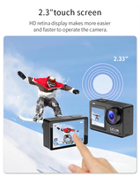 Caméra d'action SJ8 à double écran SJCAM 2,33 pouces 4K 30fps HD, caméra sportive, contrôle à distance Wifi