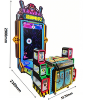 Machine de jeu d'arcade Super Shooter à monnayeur pour 2 joueurs, simulateur de tir avec écran de 75 pouces, en métal et plastique, certifiée CE