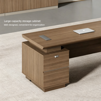 Bureau de direction de classe E0, bureau moderne de luxe léger pour le bureau du directeur