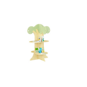 Grande bibliothèque d'arbre meubles de jardin d'enfants en bois Armoire de rangement pour bébé de haute qualité avec compartiments - Product Image 1