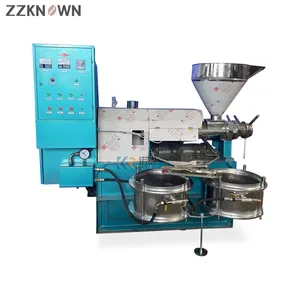 Forced Blanking Design Twin Screw Palm Oil Press Machine Automatic Expeller Small Oil Extractor with Thickened Screw