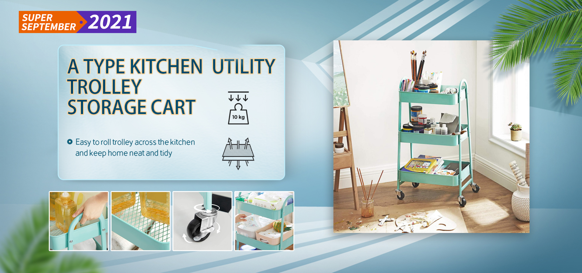 Multi-Purpose Utility Rolling Mobile Cart Trolley Organizer With 3 Tier Drawer Units &Amp; Metal Mesh Shelving Holders Basket Rack For Kitchen,Bathroom,Bedroom Storage On Wheels