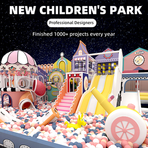 Naughty <b>Castle</b> Kids Sports Playground Indoor <b>Play</b> Center Indoor Playground with Slide Ball Pit Balls - Product Image 6