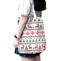 Sac à bandoulière personnalisé avec dessin animé, directement de l'usine, sac fourre-tout en toile avec graphisme anime personnalisé, durable et écologique