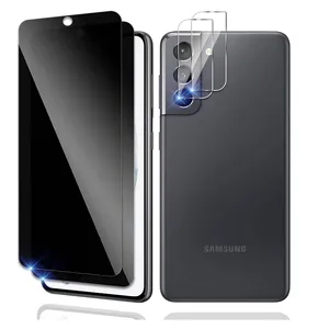 9H Full Cover Anti-Spy Tempered Glass Phone Screen Protector for Samsung Galaxy S21 S21 Plus Privacy Film