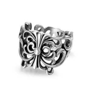 Retro Style <b>Titanium</b> Steel <b>Ring</b> Butterfly Shape Women's Jewelry Gift SA357 - Product Image 5