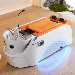Chaise de lavage de cheveux automatique multifonctionnelle, spa moderne, thérapie de l'eau pour la tête, lit de massage thaïlandais, shampooing - Product Image 2