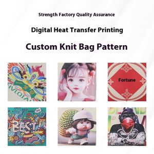 Customized Knitted Bag Wrist Bag Small <b>Pouch</b> Heat Transfer Printing Design Custom Logo - Product Image 4