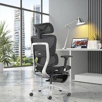 Chaise de bureau ergonomique moderne pour direction Support lombaire confortable Tissu tournant de haute qualité Fabricant OEM