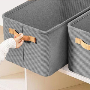 Vải hiện đại ráp Closet Organizer có thể gập lại quần áo lưu trữ <span class=keywords><strong>Box</strong></span> cho quần áo quần đồ chơi - Product Image 2
