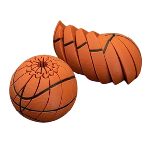 Juguete Antiestrés en Espiral Estilo Baloncesto con Sensación de Compresión Suave para Aliviar el Estrés, Jugar con las Manos y Relajación Sensorial Diaria - Product Image 1