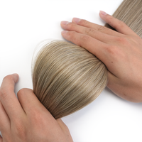 Extensiones de Cabello de Queratina con Punta Plana de Cabello Ruso Marrón a Precio de Fábrica, Extensiones de Cabello de Queratina Remy Virgen de Doble Trama con Logotipo Privado
