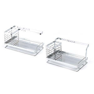 Elegante fregadero de cocina de acero inoxidable <span class=keywords><strong>Caddy</strong></span>-Organizador eficiente de esponjas y utensilios - Product Image 1