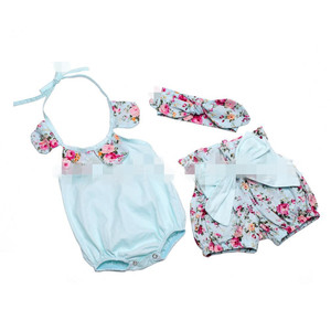 Ensemble de vêtements pour filles : mini-romper, short et bandeau pour cheveux, achat en ligne - Product Image 5
