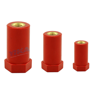 YIKA Low Voltage <strong>Busbar</strong> <strong>Insulators</strong> Insulations JYZ Series Dmc High Support Copper <strong>Hexagonal</strong> M6 M8 M10 Red Bus Bar <strong>Insulator</strong> - Product Image 1