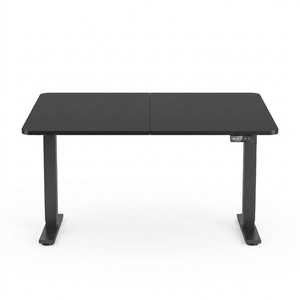 Bureau debout motorisé moderne et minimaliste à plateau divisé, réglable en hauteur, avec mémoire de position et design écoresponsable - Product Image 1