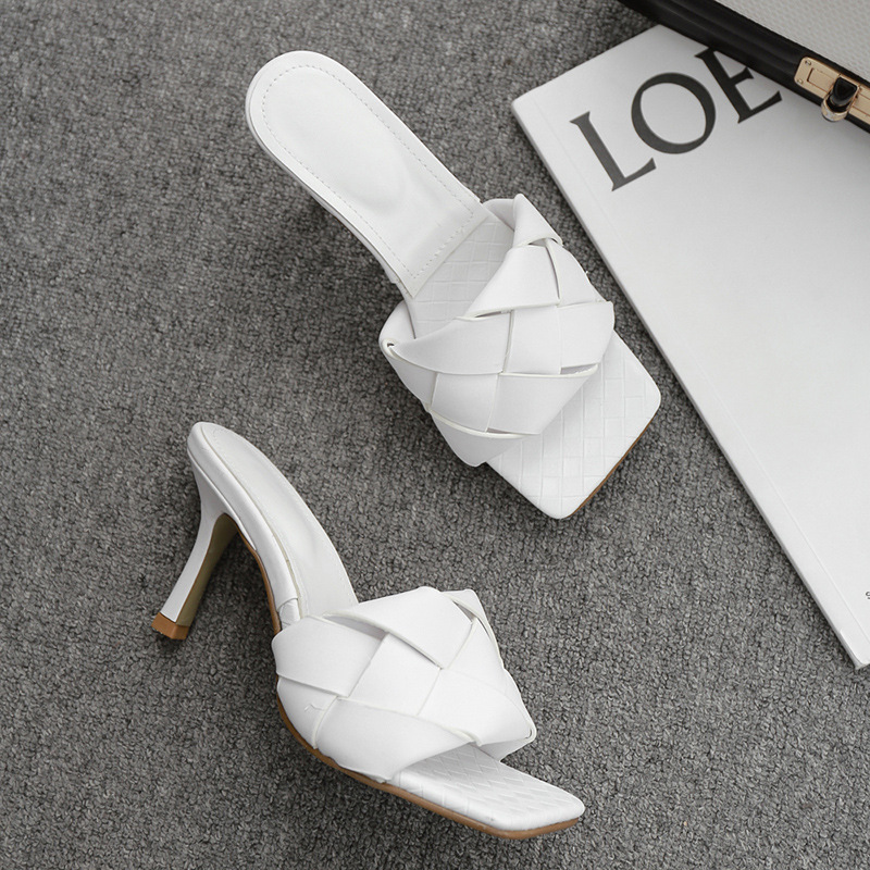 Sandalia Blanca Tacon Alto Tacones Sandalias Altas De Moda 2020