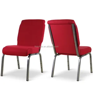 Toptan otel mobilya afrika popüler istifleme birbirine konferans yemek kırmızı kilise sandalyeleri