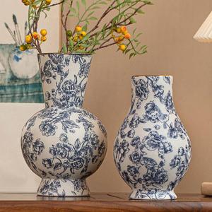 <span class=keywords><strong>Vaso</strong></span> in Ceramica Blu e Bianco Stile Cinese Moderno di Jingdezhen, <span class=keywords><strong>Vaso</strong></span> Creativo di Lusso Leggero - Product Image 2