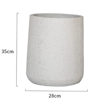 Vente en gros jardin maison balcon décoration plante pots de plantes succulentes logo personnalisé pots de fleurs en béton blanc en vrac