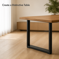 Pieds de meubles en acier et en fer au design industriel contemporain moderne pour tables de restaurant et de cuisine, couleurs personnalisables