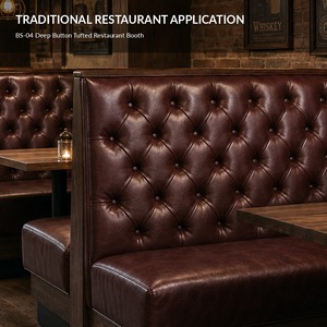 Banquette de restaurant en cuir PU capitonnée, canapé rembourré pour hôtel, hôpital, café, restaurant, USA - Product Image 5