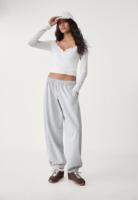 Pantalon de jogging gris grande taille pour femmes pantalon de course ample et décontracté pantalon de survêtement de sport avec poches pantalon vente en gros personnalisé