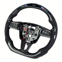 Volant de direction personnalisé de style sport en cuir suédé avec LED et fibre de carbone pour Cadillac CT4 CT5 CTS CTSV