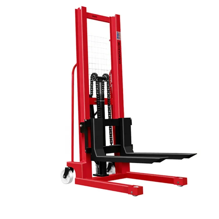 Factory price 1500kg hand stacker Raise the car loading and unloading forklift small portable manual forklift