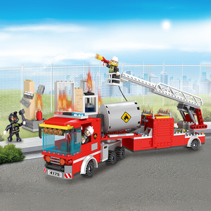 COGO Bộ Đồ Chơi Xây Dựng Xe Cấp Cứu Bằng Nhựa Cho Trẻ Em Bộ Gạch Xây Dựng Kỹ Sư Chữa Cháy - Product Image 6
