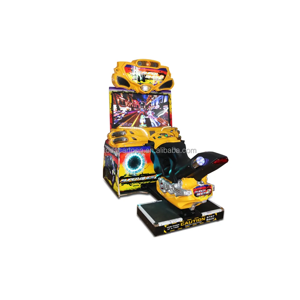 Toda 42 inç jetonlu oyunlar motosiklet arcade yarış makineleri oyun merkezi için FF motor