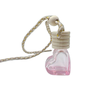 Diffuseur de parfum pour voiture miniature en forme de cœur, couleur personnalisée, 5 ml-6 ml, avec cordon de suspension