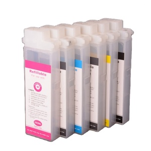 Cartouche d'encre rechargeable vide Supercolor 5 couleurs 260ML/PC PFI 102 avec puce pour imprimante Canon IPF 500/510/600/610/700/710/605 - Product Image 1