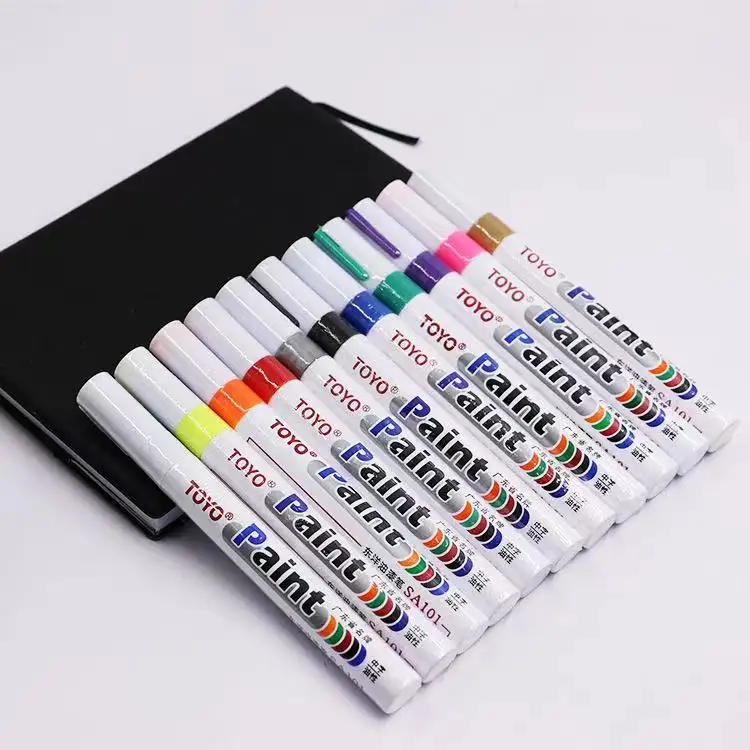 CHINA Facoty101- 12 colors paint marker pen DIY album graffiti pen car tyre paint marker Hot sale products