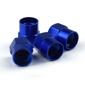 Tapas de válvula hexagonales de acero inoxidable negro para reparación y reemplazo de neumáticos sin cámara, tamaño americano - Product Image 4
