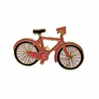 Персонализированная Милая заколка на лацкан в форме велосипеда, металлическая эмалированная Спортивная велосипедная заколка с подложкой