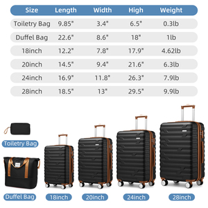 Hot Bán ABS Hành Lý Đặt 6 Miếng Hardside Mở Rộng Vali Với Spinner Bánh Xe Tsa Locktravel Thực Hiện Trên Cho Phụ Nữ - Product Image 2