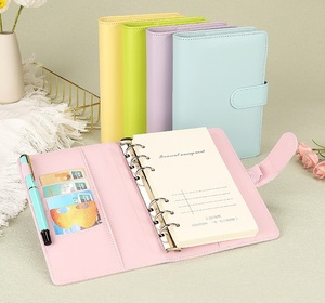 Biểu Tượng Tùy Chỉnh A5 A6 Vòng Chất Kết Dính Với Khóa Từ Khe Cắm Thẻ Bút Vòng Lặp Máy Tính Xách Tay Nhật Ký Tạp Chí Bìa Cao Cấp Quà Tặng Da - Product Image 6