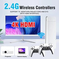 Consola de videojuegos Retro M15 4K Game Stick 64G 20000 juegos para PS1 SNES SEGA Arcade TV consola de juegos con Gamepad inalámbrico regalo