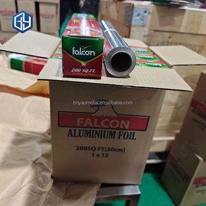 200sq. FT. Food Grade Falcon <strong>Aluminium</strong> <strong>Foil</strong> Roll 300mm*61.93m Aluminum <strong>Foil</strong> - Product Image 1