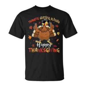 Camiseta Thankful Grateful Blessed Happy Thanksgiving Turkey Gobble - Product Image 1