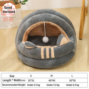 Casa para mascotas semicerrada de verano del fabricante, nido de gato de estilo moderno duradero con suministros de cama, embalaje de cartón al por mayor para perros - Product Image 3