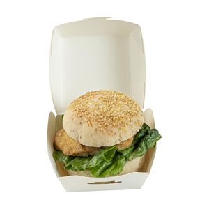 Bán buôn biểu tượng tùy chỉnh thân thiện với môi vật liệu tái chế Hamburger bao bì thư mục với dập nổi & Matt cán - Product Image 5