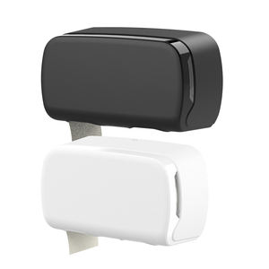 Wisekleen Distributeur de mouchoirs mural en plastique ABS/<span class=keywords><strong>PP</strong></span> Maxi Twin Jumbo Roll 4 Options Changeable Core Toilet Roll Holder - Product Image 1